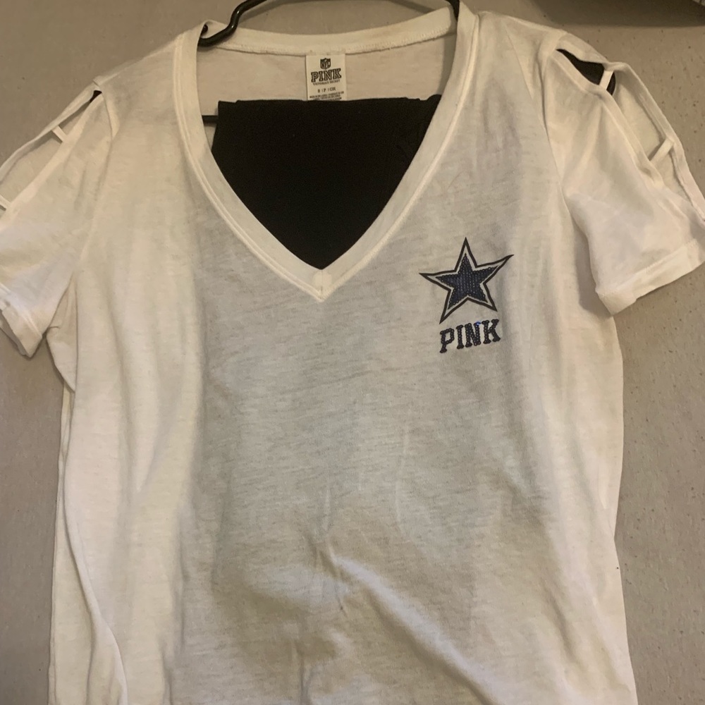 Dallas Cowboys PINK STRAPPY TEE
